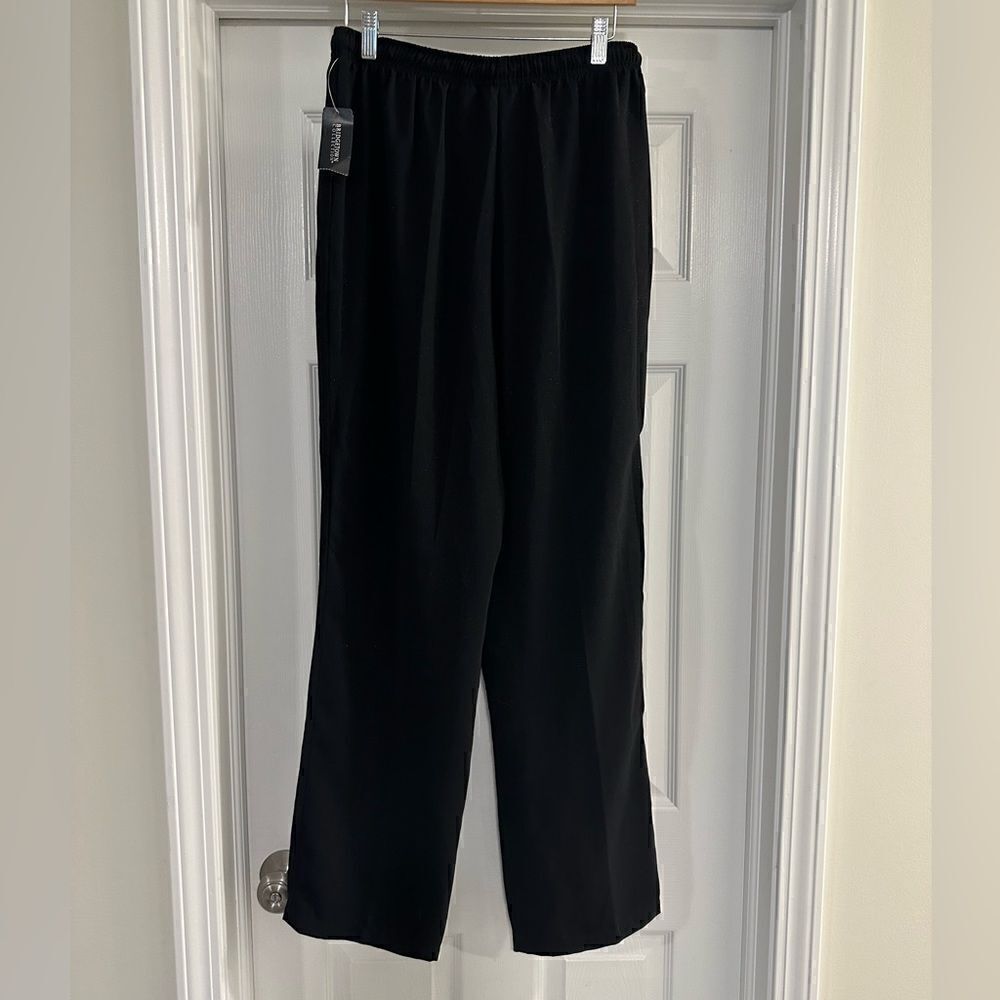 Bridgetown Collection pull on drawstring black pants sparkle size small NWT - Picture 2 of 6